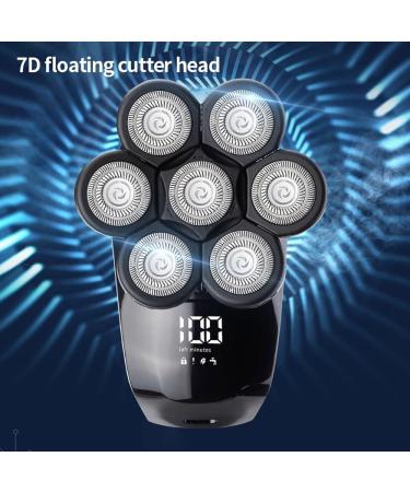 5 in 1 Electric Head Shaver for Bald Men - 7D Rechargeable Shaving Kit | Black | Perfect Bald Head & Beard Grooming Tool - Buy Online on GoSupps.com
