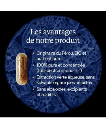 Maca BIO du P rou ultra concentr e 11:1 - Vitalit libido tonus & quilibre - Extrait totum Full Spectrum sans alcalo des - Qualit & Puret - Sans Additifs - 60 g lules Vegan - 1 mois - Dynveo - Buy Online on GoSupps.com