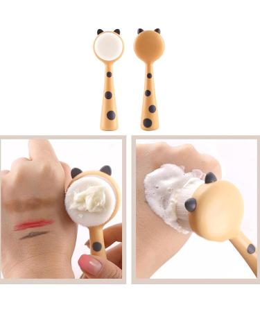 Face Wash Brush Manual Facial Tools with Cat Ears Soft Face Cleanser and Massager Brush Manual Facial Cleansing Brush Handheld Mat Scrubber for Sensitive Skin Coatuiyo - Buy Online on GoSupps.com