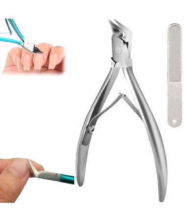 Libiyi Outfany Easyclip Sherum Dotmalls Outfany Easyclip Grishay Easyclip Straight Blade Toenail Clipper Ingrown Thick Nails Wide Opening Straight Blade Nail Clippers (Silver)