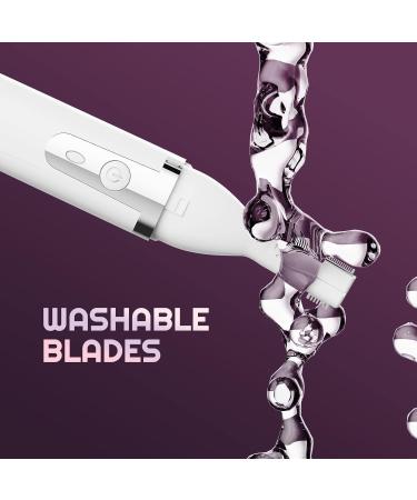 Buy Electric Eyebrow Trimmer & Facial Hair Razor | Rechargeable Painless Detail Shaver | Perfect for Beard & Neck - White - Buy Online on GoSupps.com