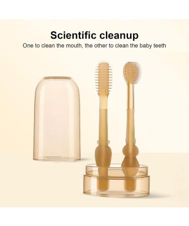 Toddler Toothbrush Silicone Infant Toothbrush Soft for 0-3 Years Old - Buy Online on GoSupps.com