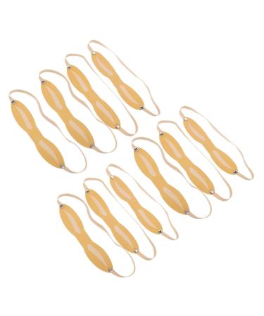 NOLITOY 10pcs Eyebrow Practice Skin Eye Brow Pen Fake Practice Skin Fake Skin Practice Tools Water Proof 22X3X0.2CM As Shown