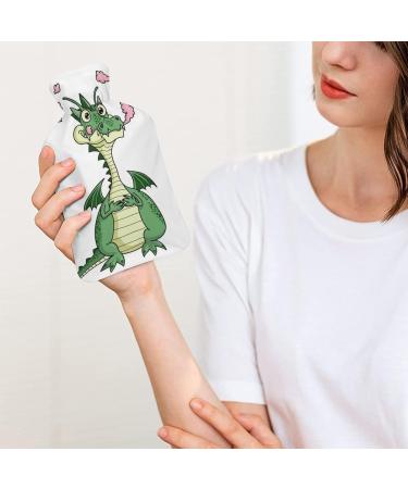 Dragon Hot Water Bottle with Plush Cover | Hand Warmer for Adults & Children | 26.5x15.3cm - Ideal for Comfort & Warmth - Buy Online on GoSupps.com