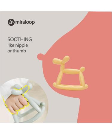 Miraloop Baby Bite Ring | Jellydog Silicone Teething Toy for Gum Relief | Safe & Stimulating - Buy Online on GoSupps.com