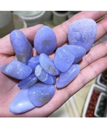 Natural Crystals and Stones 100g 10mm-20mm Natural Blue Lace Agate Tumbled Gemstones Crystal Gravel for Stone for Decoration kaixun - Buy Online on GoSupps.com