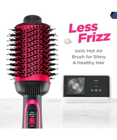 MiroPure Hot Air Brush One Step Hair Dryer & Volumizer - Rose Red - Buy Online on GoSupps.com