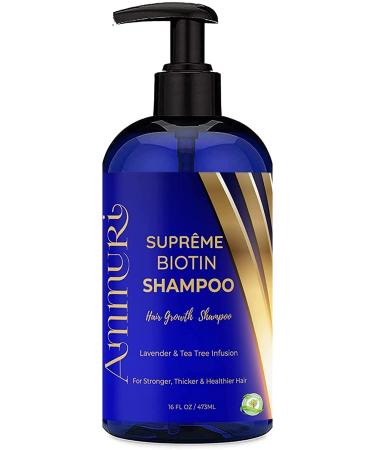 Biotin DHT Blocker Anti Dandruff Hair Growth Shampoo | Dry Scalp Hair Thinning Dermatitis Shampoo | Itchy Scalp Shampoo - Hair Loss Treatment for Women & Men - Biotin for Support Hair Growth - 473 ml