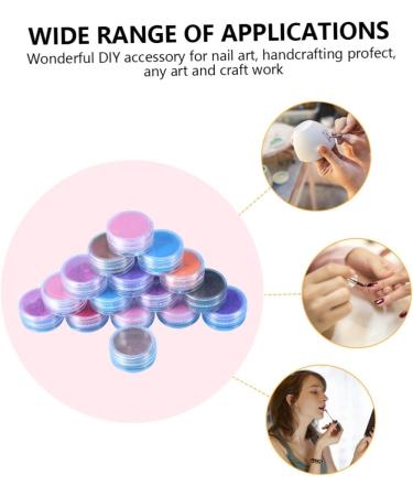 NUOBESTY Glitter Eyeshadow 16pcs Eye Shadow Glitter Pigment Eyeshadow Pigment Eyeshadow Powder Nail Powder Manual Glitter Powder - Buy Online on GoSupps.com