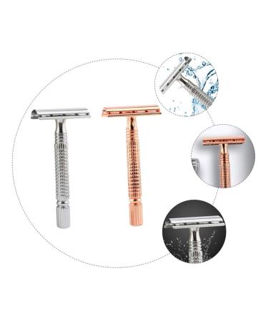 FRCOLOR Prickly Heat 4 Pcs Zinc Alloy Portable Men's Shaver - Old Razor Face Grooming Solution - Buy Online on GoSupps.com