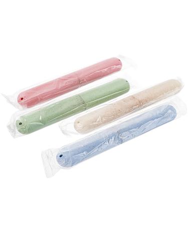 Hedume 28 Pack Travel Toothbrush Case - Portable Dust-proof Holder for Home, Travel, Camping - 4 Colors Available - Buy Online on GoSupps.com
