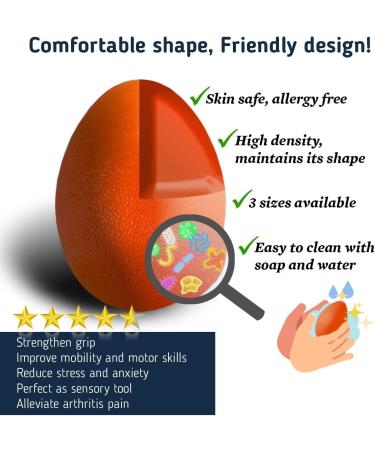 Stress Balls for Adults and Kids - Hand Exercise Squeeze Ball Set - 3 Resistance Levels - Arthritis Therapy & Stress Relief - Buy Online on GoSupps.com