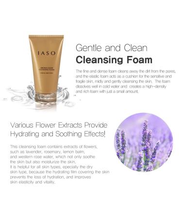 IASO Aroma Clear Cleansing Foam 5.3oz - Best Facial Cleanser Cream for Clear Skin | Shop Internationally - Buy Online on GoSupps.com