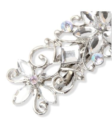 Buy Topkids Vintage Rhinestone Accessories - Butterfly & Flower Bridal Jewelry with Pearl Closure | Perfect for Weddings | 9 cm - Buy Online on GoSupps.com