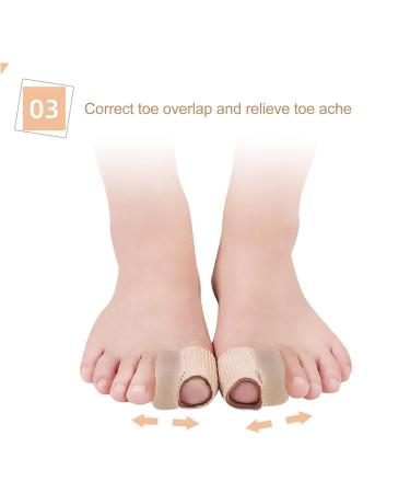 Soft Gel Toe Protectors - 10pcs Toe Cushion Tubes for Bunions & Overlapping Toes - Buy Online on GoSupps.com