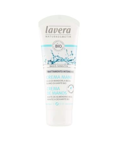 Lavera hand cream with organic almond oil and shea butter - vegan - natural cosmetics 100% certified - skin care - 4 x 75ml