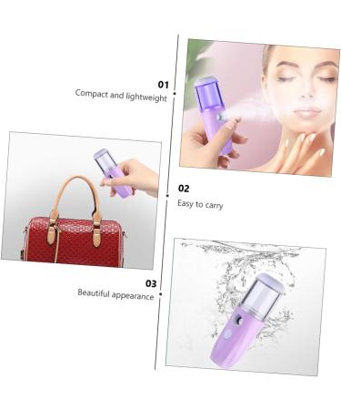 CANIGHT 1pc Hydrating Instrument Portable Air Humidifier Face Facial Mister Moisture Humidifier Purple Abs - Buy Online on GoSupps.com