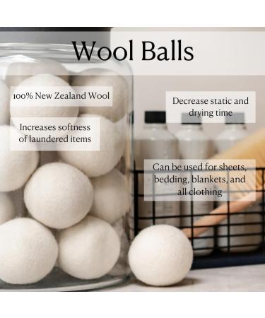 Lavant Collective Wool Dryer Balls - Set of 3 | Premium Reusable Natural Fabric Softener | Reduces Wrinkles & Drying Time | Gentle on Clothes & Skin - Buy Online on GoSupps.com