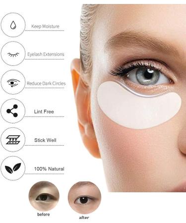 Chargenyang Eyelash Extension Gel Patches Kit Under Eye Gel Pads Eyelash Extension Pads Lint Free False Eyelash Lash Extension Makeup Eye Gel Patches (100Pack) - Buy Online on GoSupps.com