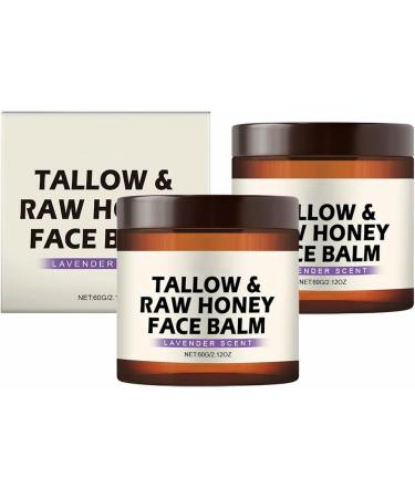 QFFYFZAL Facial balm with tallow and raw honey moisturizing smoothing and nourishing for naturally balanced skin firming cream for face and body