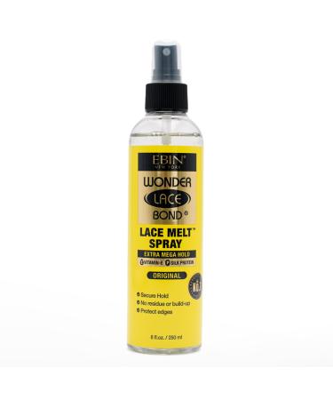 Lace Melt Spray - Original 8 fl.oz./250ml | Flawless Natural and Seamleass Finish No Reside Long Lasting Formula with Protecting Edges Perfect for Wigs 8 fl.oz./250ml Original