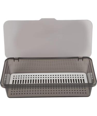 Professional Portable Nail Art Tool Dust Brush Organizer Box with Hinged Cover Design Wide Range of Use Easy to Drain for Home Nail Salon - PC Material - Buy Online on GoSupps.com