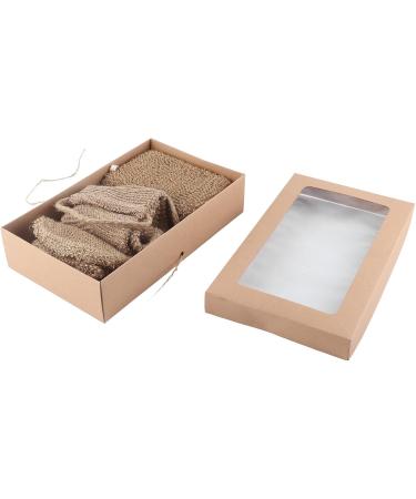 Bath Shower Scrubber Set - Exfoliating Jute Back Scrubber & Sponge for Men & Women | Best Body Scrubber Kit - Buy Online on GoSupps.com