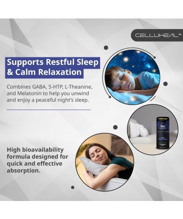 CelluStrength Sleep Spray - Blueberry Flavor 30 Servings | Natural Support for Rest & Relaxation with GABA Melatonin | High Bioavailability - Buy Online on GoSupps.com