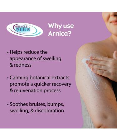 Miracle Plus Arnica Cream - Extra Strength Bruise Relief & Moisturizing Skin Gel with Vitamin K & Horse Chestnut | 11.75oz Pump - Fast Shipping Worldwide - Buy Online on GoSupps.com