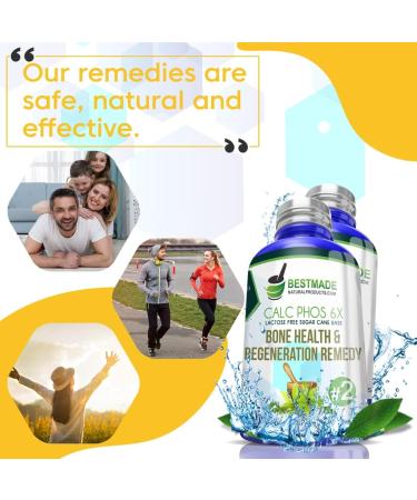 Calc Phos 6X - Lactose-Free Cell Salt for Bone Health & Regeneration | Aids Growth Heals Broken Bones and Supports Calcium Deficiency Recovery - Buy Online on GoSupps.com