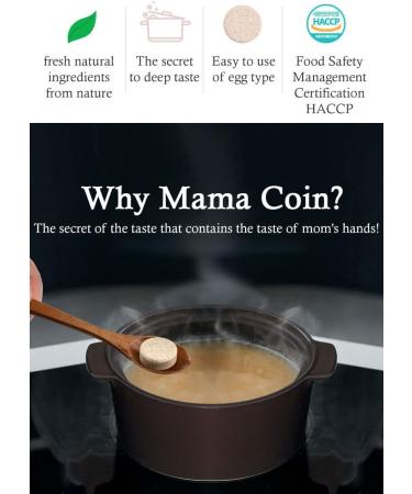 Mama Coin Instant Korean Soup Base Tablet 34 Capsules Beef Garlic Onion Green Onion All natural ingredients Very simple all in one tablets No Flavor-Enhancer Non-MSG - Buy Online on GoSupps.com