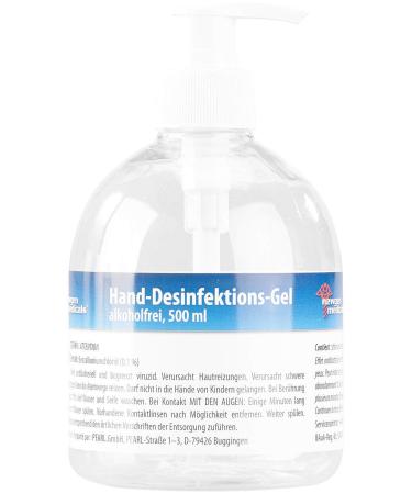 Newgen Medical Disinfection Gel: Hand Disinfection Gel in Spender bottle non-alcoholic 500 ml (disinfection donor bottles disinfectant Hands hand luggage)