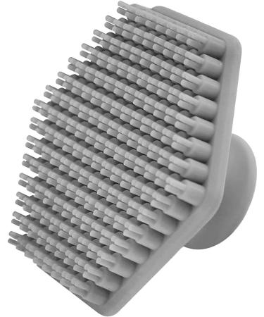 Silicone Facial Cleansing Brush - Silicone Face Scrubber Exfoliator with Handle Rubber Face Scrubber Face Wash Brush Facial Cleansing Brush Handheld Face Exfoliator Brush for Women Grey - Buy Online on GoSupps.com