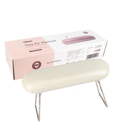 Nail Arm Rest Cushion - Leather Manicure Hand Pillow - Professional Manicure Hand Pillow for Nail Technician Use Professional Salons Wood.l White
