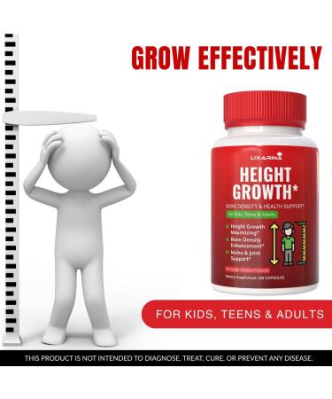 LIXARINA Height Growth | Height Growth Maximizer | Height Growths Increase | Supplement for Men & Women - 60 Capsules (Pack 3) - Buy Online on GoSupps.com