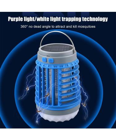 Multiplen Mosquito Zapper 2024 New Outdoor Waterproof Solar Bug Zapper Lamp Solar Bug Zapper Outdoor Solar Powered Bug Zapper Outdoor (Blue+Orange) - Buy Online on GoSupps.com