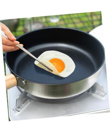 HAKIDZEL Camping Portable Pan Non Stick Cooking Utensils Egg Pan Non Stick Fry Pan Griddle Pan Pans Camping Cookware Flat Skillet Pan for Eggs Stainless Steel Induction Cooker Egg Boiler - Buy Online on GoSupps.com
