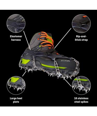 Buy Salewa PUEZ MTN Spike Crampon XL - Black Night | Durable & Lightweight Crampons for International Shipping - Buy Online on GoSupps.com