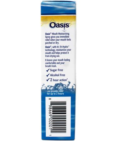Oasis Moisturizing Mouth Spray for a Dry Mouth Mild Mint Flavor 1 FL OZ - 2 Pack - Buy Online on GoSupps.com