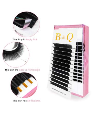 Individual Eyelashes Eyelash Extensions 1:1 Thickness 0.03 to 0.20 Black D Curl 16mm - Buy Online on GoSupps.com