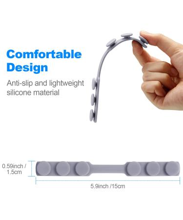 12Pcs Mask Extender Hook Adjustable Silicone Anti-Tightening Ear Grips - Relief from Pressure and Pain (Blue Pink White Gray) - Buy Online on GoSupps.com