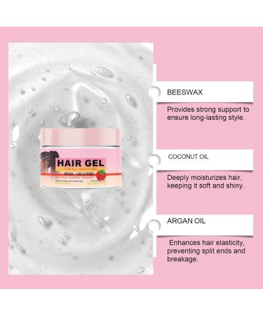 Curly Hair Gel Hair Braiding Gel Edge Control Braid Styling Gel for Curly Frizzy Kinky and Flyaway Hair Extra Hold For Braiding Twisting Smooth Edges (100g 1PC) - Buy Online on GoSupps.com
