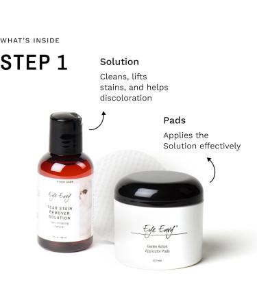 Eye Envy Cat Tear Stain Remover Starter Kit with ProPowder Brush | Solution for Stain Removal and Prevention | Includes Applicator Pads and Small Brush | Lasts 30-45 Days - Buy Online on GoSupps.com