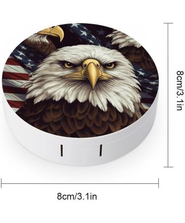Buy Bald Eagle Contact Lens Case | Portable Travel Storage Box for Contact Lenses - Buy Online on GoSupps.com