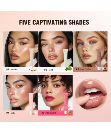 5Pcs Summer Special Lip Butter Balm Set-Shea Butter & Avocado Oil Formula Long-lasting Hydrating Non-Sticky Lip Gloss Soften Dry and Lip Care (5 PCS) 5Color - Buy Online on GoSupps.com