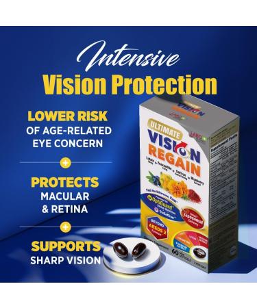 LABO Nutrition Ultimate VisionREGAIN, Eye Vitamin Beyond AREDS 2 Formula with Lutein, Zeaxanthin, Saffron Extract, Blueberry for Macular and Retinal Health, Eye Fatigue, Night Vision Support 60 Counts 1 - Buy Online on GoSupps.com