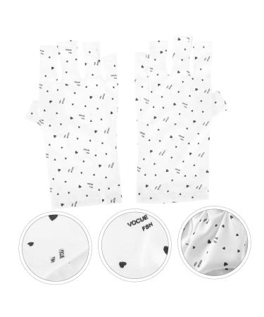 minkissy 8 Pairs Nail Gloves Protection Gloves for Manicures Gel Manicure Uv Gloves Uv Gloves for Gel Manicures Uv Lamp Glove for Gel Nails Pattern Polyester - Buy Online on GoSupps.com