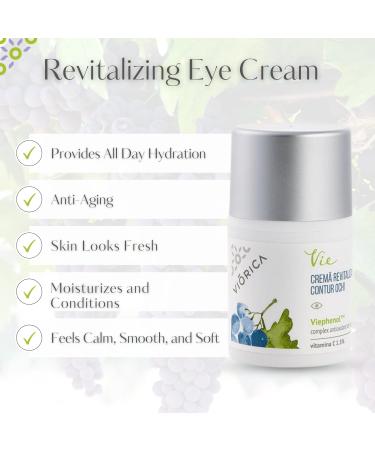  VIORICA Revitalizing eye contour cream - Anti-aging care for sensitive skin around the eyes - Reduces dark circles and puffiness moisturizing natural ingredients. - Buy Online on GoSupps.com