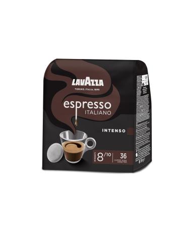 LAVAZZA - Cafe Espresso Intenso - Coffee Pods - Arabica and Robusta - Strong, Powerful and Intense Coffee - Pack of 10 x 36 Soft Pods