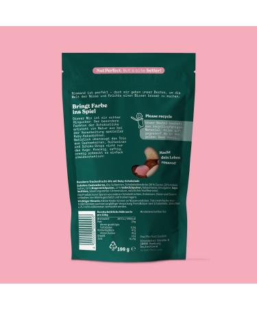 Nut Perfect | Cashew Sultanine Chocolate Mix | Crunchy Rosa Ruby Chocolate & Juicy Cashews | 100g International Shipping - Buy Online on GoSupps.com